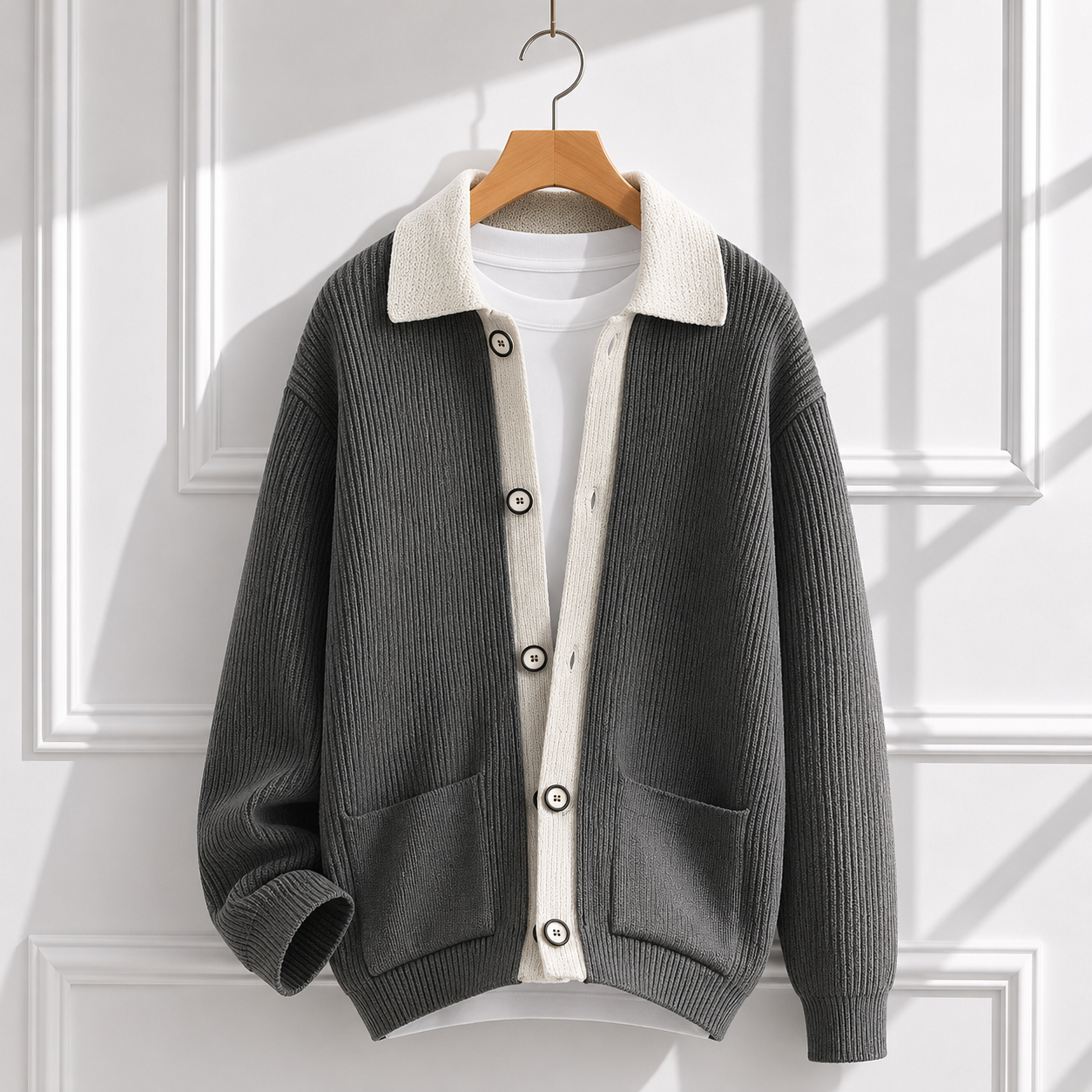 Midnight Contrast Cardigan