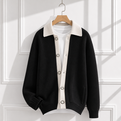 Midnight Contrast Cardigan