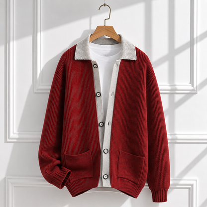 Midnight Contrast Cardigan