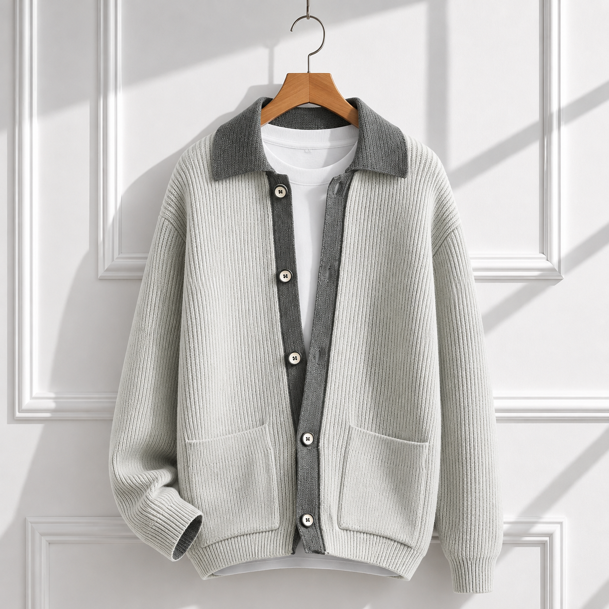 Midnight Contrast Cardigan