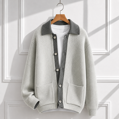 Midnight Contrast Cardigan