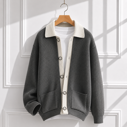 Midnight Contrast Cardigan