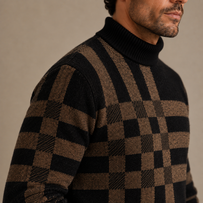 OnyxGrid Knit Sweater