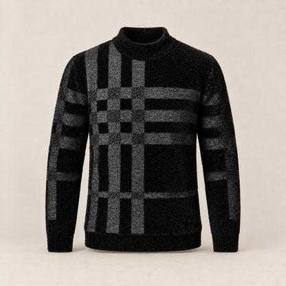 OnyxGrid Knit Sweater