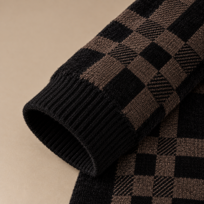 OnyxGrid Knit Sweater