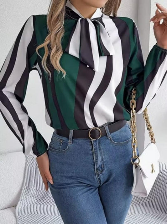 Executive Bow Blouse