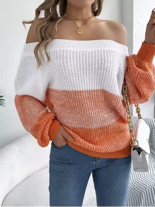 Casual Shoulder Sweater