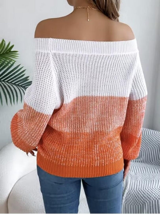 Casual Shoulder Sweater