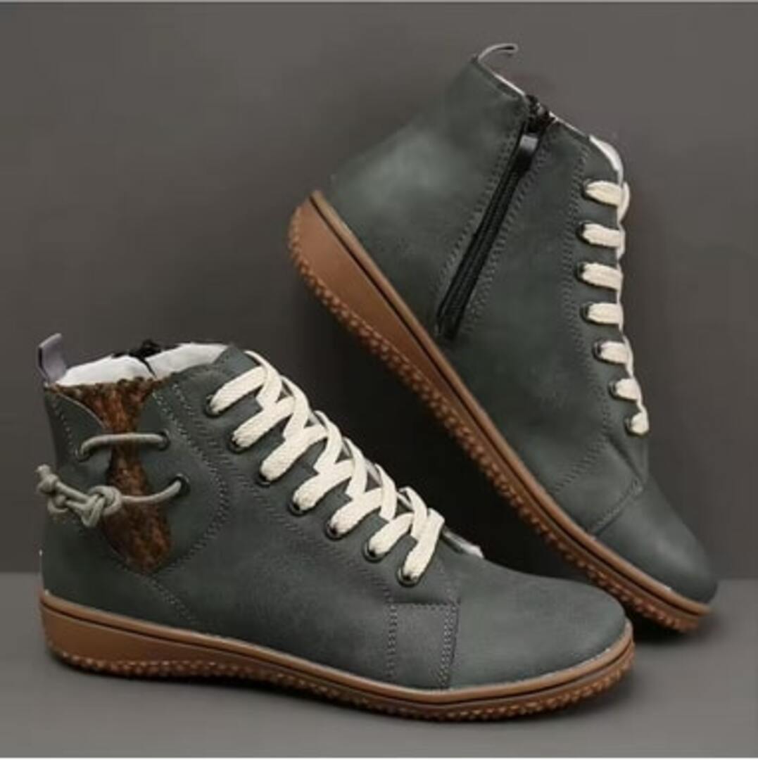 Indigo Leather Sneakers