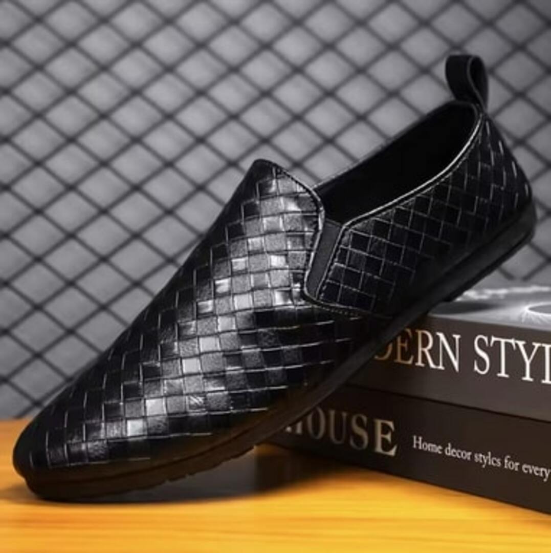 Lattice Leather Loafers