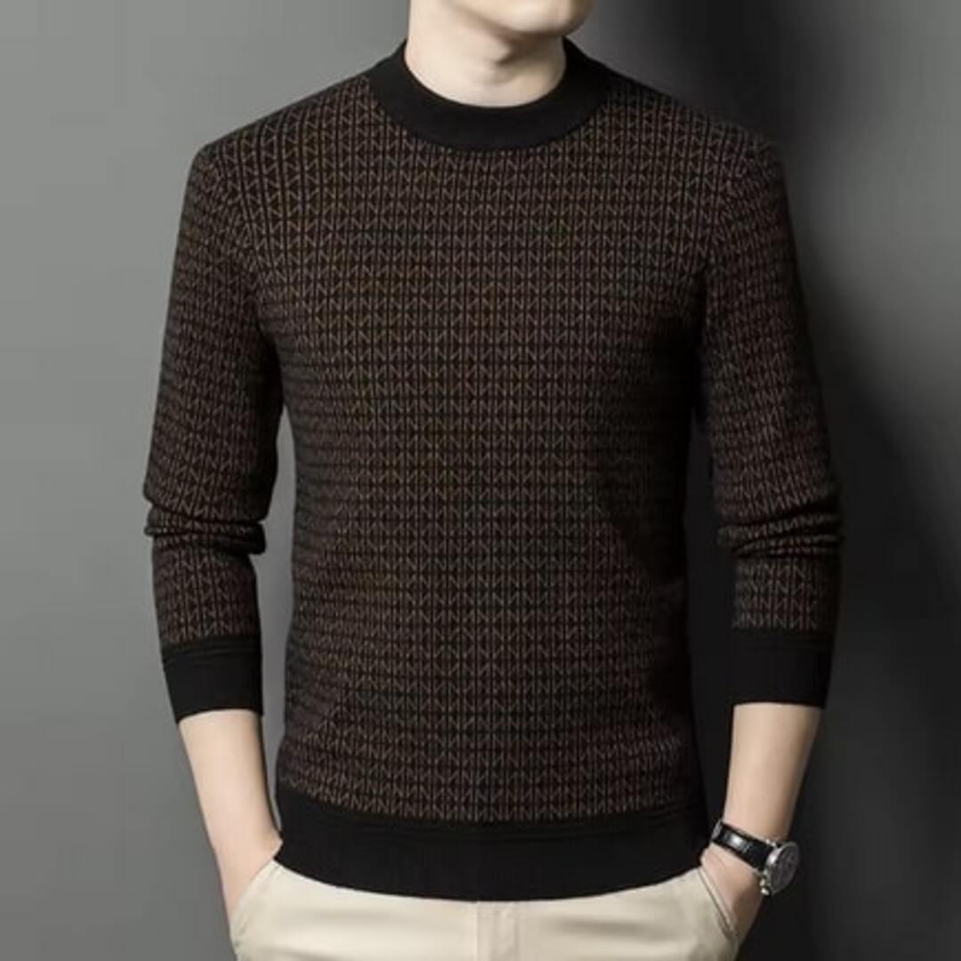 Midnight Grid Sweater