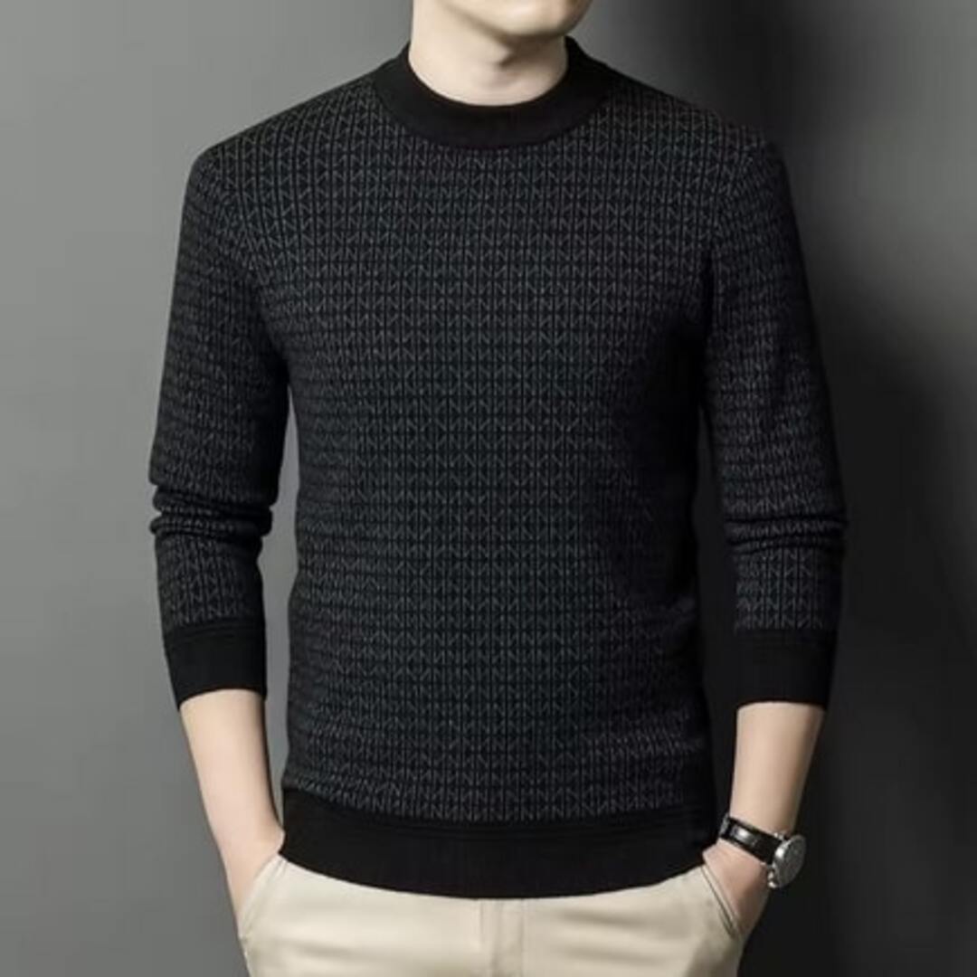 Midnight Grid Sweater