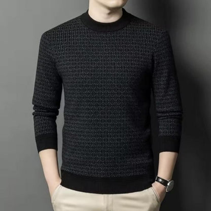 Midnight Grid Sweater