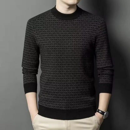 Midnight Grid Sweater