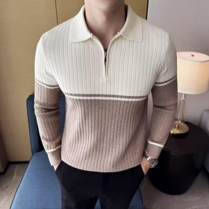 NoirEdge Knit Polo