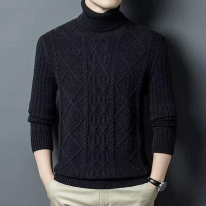Onyx Cable Turtleneck