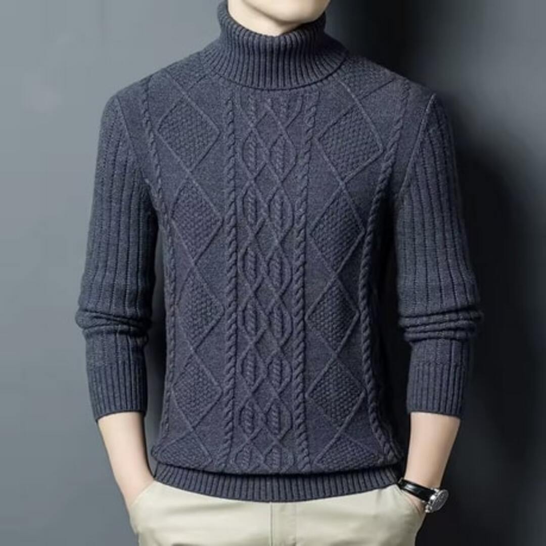 Onyx Cable Turtleneck