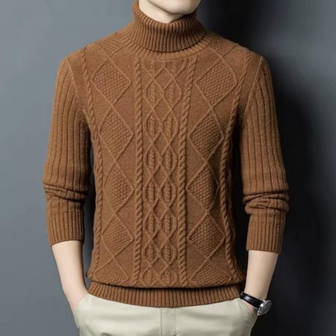 Onyx Cable Turtleneck
