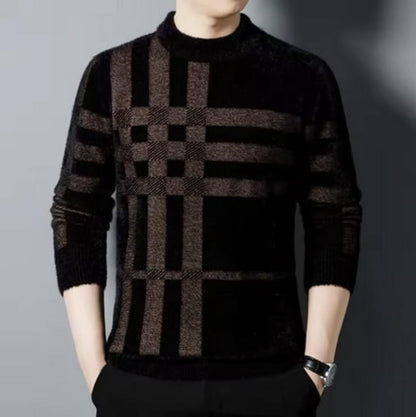 OnyxGrid Knit Sweater
