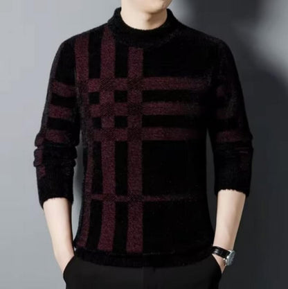 OnyxGrid Knit Sweater